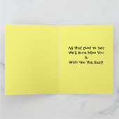 Large Goodbye Adios Cheerio 8 x 10 Farewell Card Karte (Innenseite)