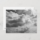 Large Gray Cloud Sky Postkarte (Vorne/Hinten)