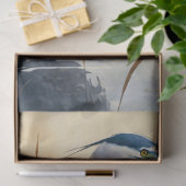 Large Great Blue Heron Decoupage Seidenpapier (Geschenk)