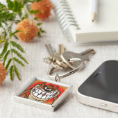 Large Grin TAZ™ Schlüsselanhänger (Seite)