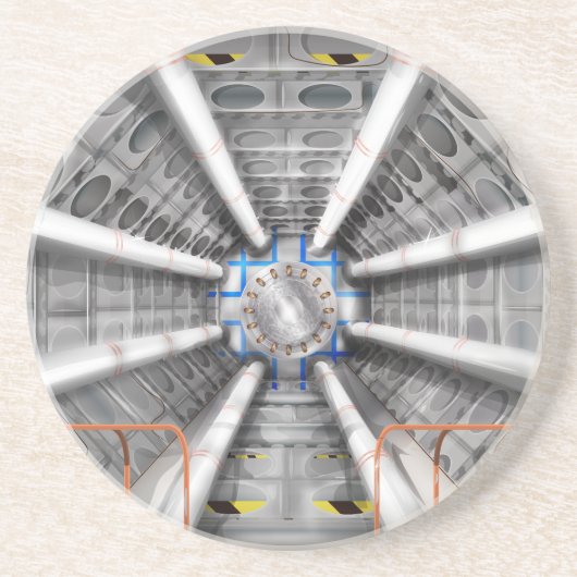 Large Hadron Collider Teilchenbeschleuniger Sandstein Untersetzer (Vorne)