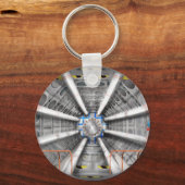Large Hadron Collider Teilchenbeschleuniger Schlüsselanhänger (Vorderseite)