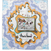 Large Hawaiian | Satirical Humor Duschvorhang (Vorderseite)