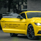 LARGE HONEY BUSINESS VINYL WINDOW CLING with Bee Fensteraufkleber