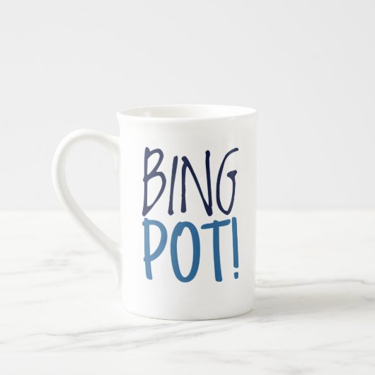 Large Latte Mug - Bing Pot! Porzellantasse (Links)
