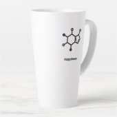 Large Latte Mug - Caffeine = Happiness Milchtasse (Rechte Ecke)
