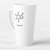 Large Latte Mug - Caffeine = Happiness Milchtasse (Linke Ecke)