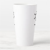 Large Latte Mug - Caffeine = Happiness Milchtasse (Vorderseite)