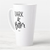 Large Latte Mug - Dark & Bitter Milchtasse (Linke Ecke)