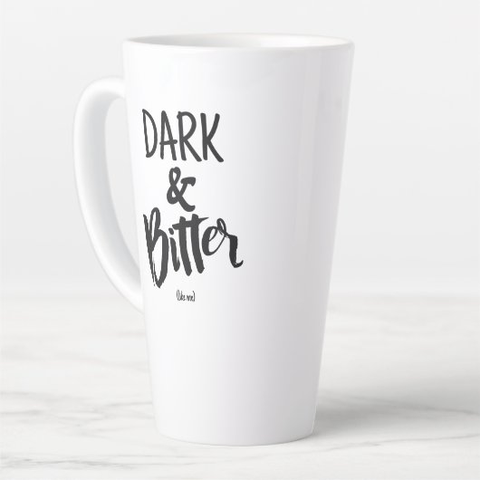 Large Latte Mug - Dark & Bitter Milchtasse (Linke Ecke)