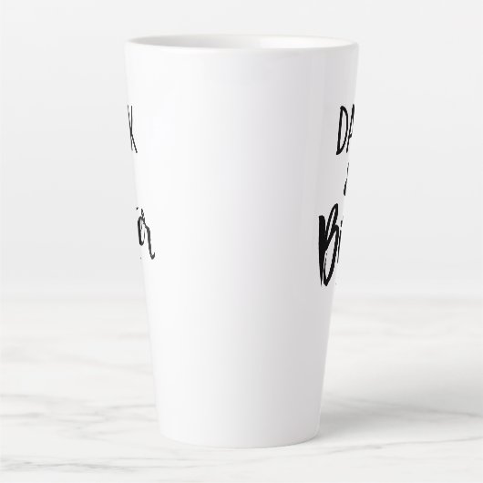 Large Latte Mug - Dark & Bitter Milchtasse (Vorderseite)