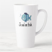 Large Latte Mug - Je m'en fish Milchtasse (Rechts)