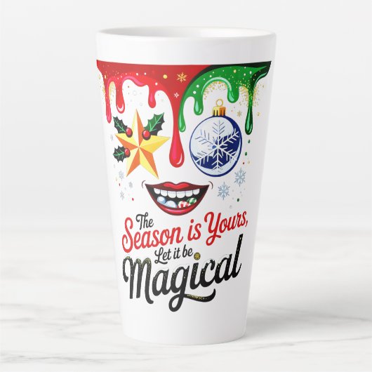 Large Latte Mug | Magical Season Cozy Winter Milchtasse (Vorderseite)