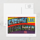 Large Letter Scenes, Greetings From 4 Postkarte (Vorne/Hinten)
