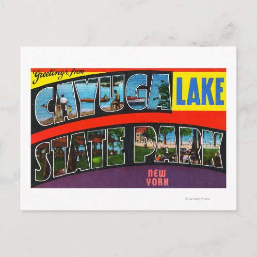 Large Letter Scenes, Greetings From 4 Postkarte (Vorderseite)