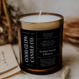 Large Logo Candle Jar Product Label Stickers