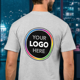 Large Logo Promo T-Shirt with Print on Back