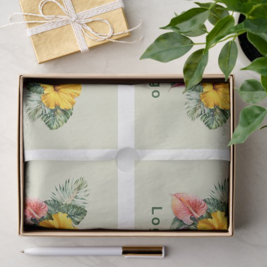 Large Logo Template Tissue Paper Seidenpapier (Geschenk)