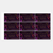 Large Luminous Violets Purple Return Address Etiketten (Blatt)