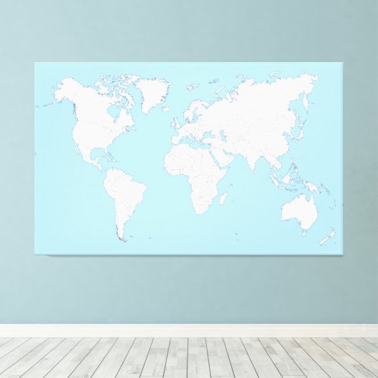 Large map of the world leinwanddruck (Insitu (Holzboden))