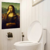Large Mona Lisa Bathroom Poster