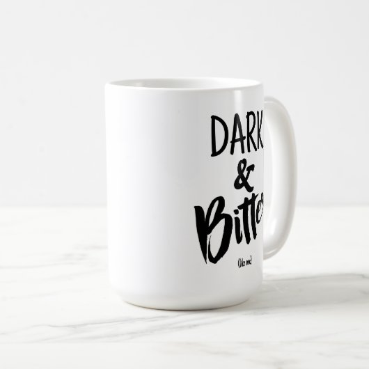 Large Mug - Dark & Bitter Kaffeetasse (VorderseiteRechts)