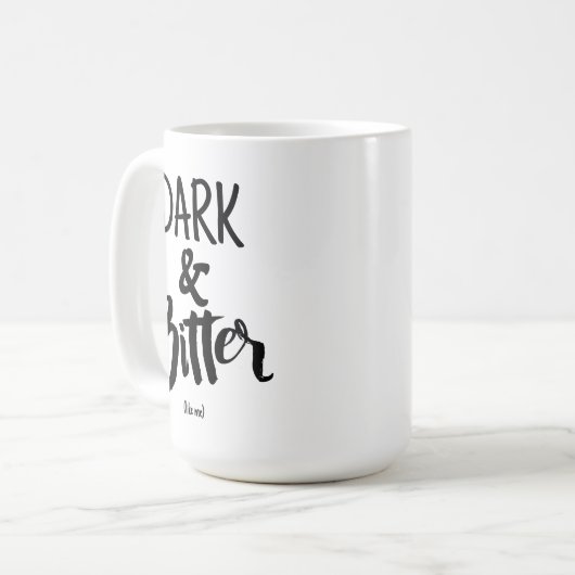 Large Mug - Dark & Bitter Kaffeetasse (Vorderseite Links)