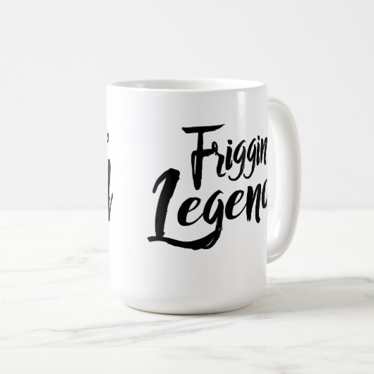 Large Mug - Friggin' Legend Kaffeetasse (VorderseiteRechts)