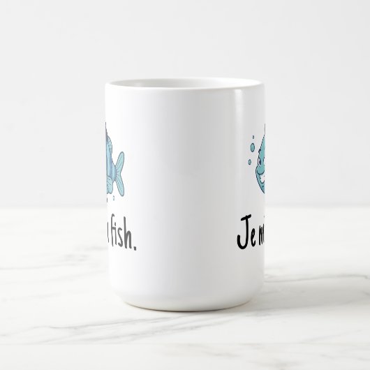 Large Mug - Je m'en fish Kaffeetasse (Mittel)