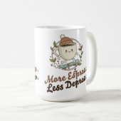 Large Mug - More Espresso. Less Depresso. Kaffeetasse (VorderseiteRechts)