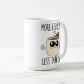 Large Mug - More Espresso. Less Depresso. Kaffeetasse (VorderseiteRechts)