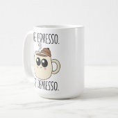 Large Mug - More Espresso. Less Depresso. Kaffeetasse (Vorderseite Links)