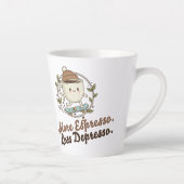 Large Mug - More Espresso. Less Depresso. Milchtasse (Rechts)