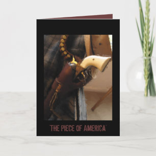 Large Notecard with pistol and holster Karte