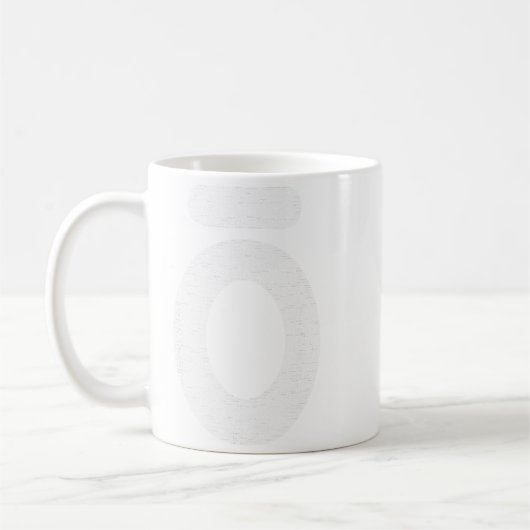 Large O Essential Oil White Words Kaffeetasse (Links)