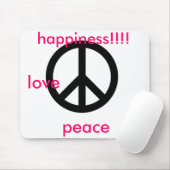 large_peace_symbol, Liebe, Frieden, Glück!!!! Mousepad (Mit Mouse)