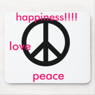 large_peace_symbol, Liebe, Frieden, Glück!!!! Mousepad