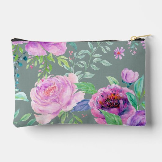 Large Peony  Zubehörtasche (Rückseite)