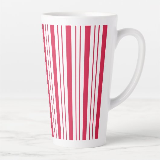 Large Peppermint Striped Latte Mug Milchtasse (Rechts)