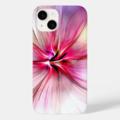 Large Pink Modern Flower Phone Case (Rückseite)