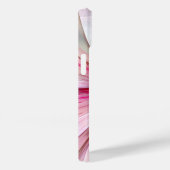 Large Pink Modern Flower Phone Case (Rückseite / Rechts)