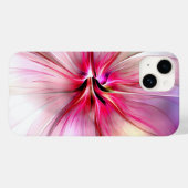 Large Pink Modern Flower Phone Case (Rückseite (Horizontal))