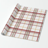 Large Plaid Modern Holiday Wrapping Paper Geschenkpapier (Ungerollt)