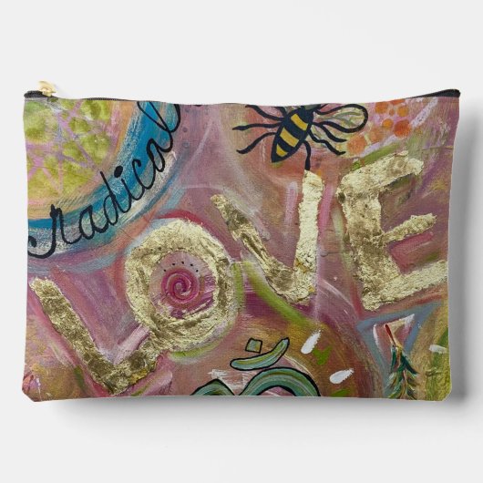 Large pouch original art LOVE Zubehörtasche (Vorderseite)