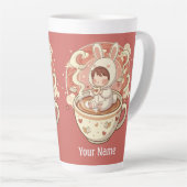 Large Rabbit 17oz Coffee Mug for Work Milchtasse (Rechte Ecke)