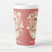 Large Rabbit 17oz Coffee Mug for Work Milchtasse (Vorderseite)