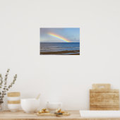 Large rainbow over the Pacific Ocean at Poster (Küche)