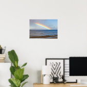 Large rainbow over the Pacific Ocean at Poster (Heimbüro)