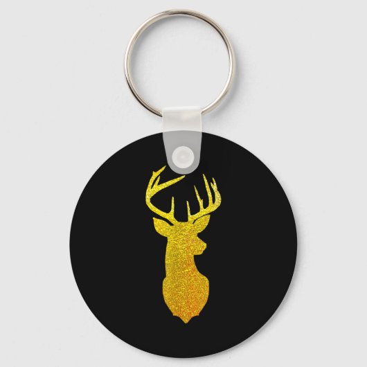 Large Reindeer Antlers - Merry Christmas  Schlüsselanhänger (Vorderseite)