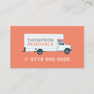 Large Removal Van, Removal Company Visitenkarte
